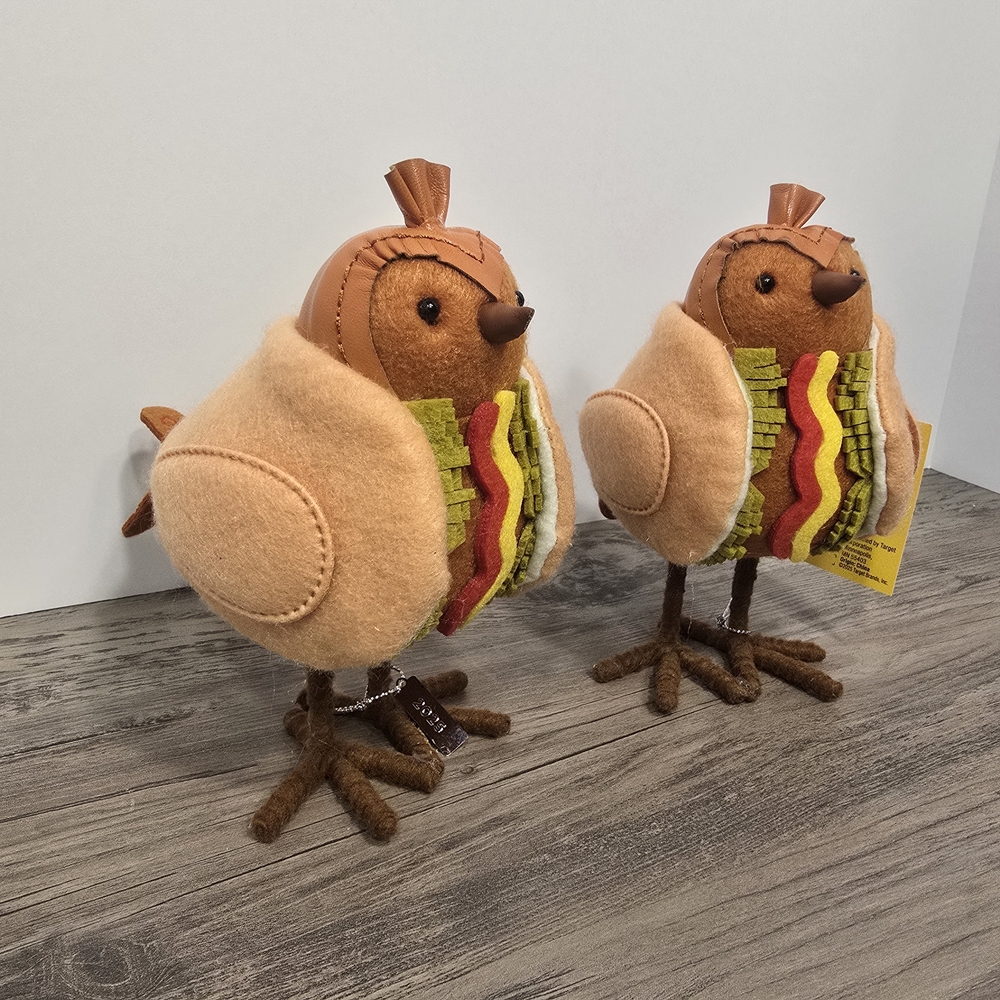 Charming Brown and Tan Bird Decor